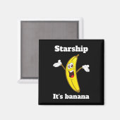 Funny Banana Quote2 Magnet (Vorderseite/Rückseite)