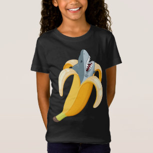 Funny Banana Shark Bananas Fruchtmeer Tierwelt Lov T-Shirt
