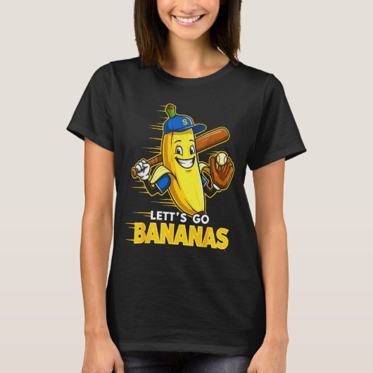 Funny Banana Shirts Gift Fruit Lovers Boys Lets Go (Vorderseite)