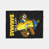 Funny Banana Shirts Gift Fruit Lovers Boys Lets Go Fleecedecke (Vorderseite (Horizontal))