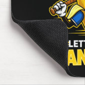 Funny Banana Shirts Gift Fruit Lovers Boys Lets Go Mousepad (Ecke)