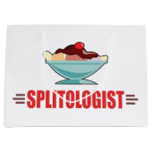 Funny Banana Split Große Geschenktüte (Vorderseite)