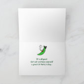 Funny Banana St Patrick's Day Card - Custom Cards Karte (Innenseite)