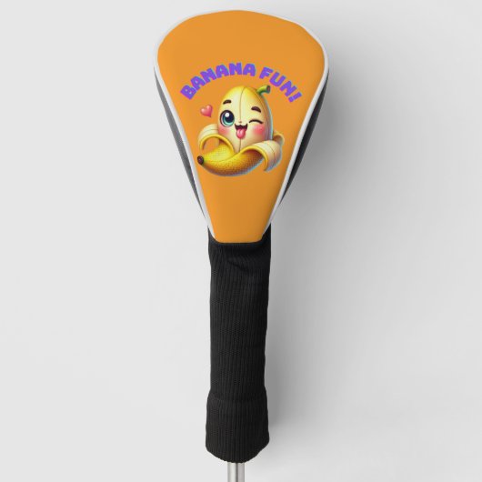 Funny Banana Winking Design for Fun and Playful Gi Golf Headcover (Vorderseite)
