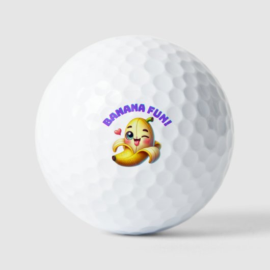 Funny Banana Winking Design for Fun and Playful Gi Golfball (Vorderseite)