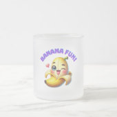 Funny Banana Winking Design for Fun and Playful Gi Mattglastasse (Mittel)