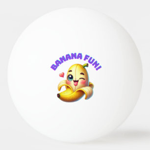 Funny Banana Winking Design for Fun and Playful Gi Tischtennisball