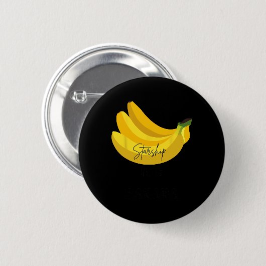 Funny Banana Zitat Button (Vorne & Hinten)