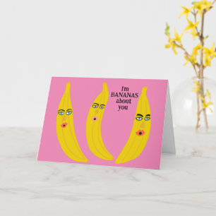 Funny Bananas Romantische Valentine Liebe Jahresta Karte