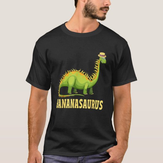 Funny Bananasaurus Apparel Dinos Banana Dinosaurie T-Shirt (Vorderseite)