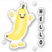 Funny Banane Aufkleber (Vorderseite)