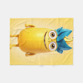 Funny Banane Fleecedecke (Vorderseite (Horizontal))