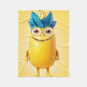 Funny Banane Fleecedecke (Vorderseite)