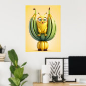 Funny Banane Poster (Heimbüro)