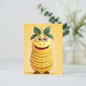 Funny Banane Postkarte (Stehend Vorderseite)