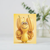 Funny Banane Postkarte (Stehend Vorderseite)