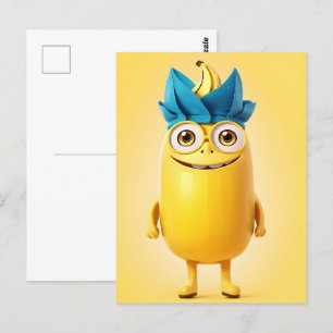 Funny Banane Postkarte
