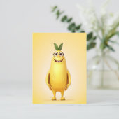 Funny Banane Postkarte (Stehend Vorderseite)