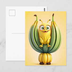 Funny Banane Postkarte