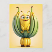 Funny Banane Postkarte (Vorderseite)