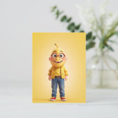 Funny Banane Postkarte (Stehend Vorderseite)