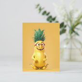 Funny Banane Postkarte (Stehend Vorderseite)