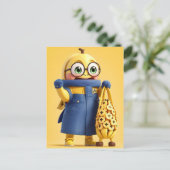 Funny Banane Postkarte (Stehend Vorderseite)