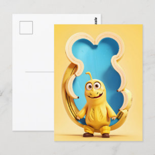 Funny Banane Postkarte