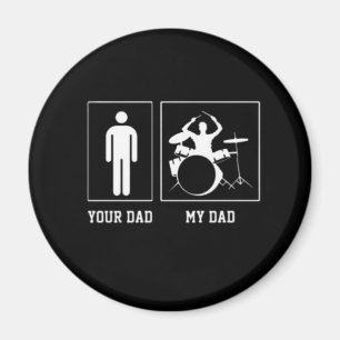 Funny Band Vater Drummer Mein Vater Vatertag Magnet