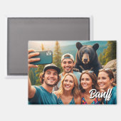 Funny Banff National Park Canada Black Bear Magnet (Vorderseite/Rückseite)