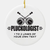 Funny Banjo Keramik Ornament (Hinten)