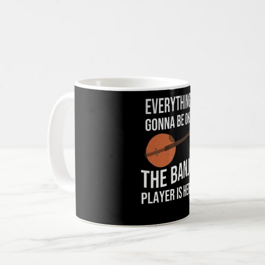 Funny Banjo Player Geschenke| Bluegras Kaffeetasse (Vorderseite Links)