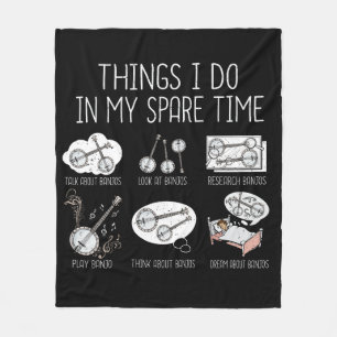 Funny Banjo Player gibt Country Music Bluegrass Fleecedecke