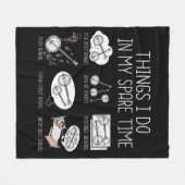 Funny Banjo Player gibt Country Music Bluegrass Fleecedecke (Vorderseite (Horizontal))