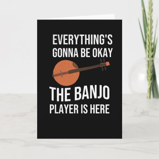 Funny Banjo Player Gifts | Bluegrass Lover Karte (Vorderseite)