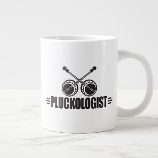 Funny Banjo Player Jumbo-Tasse (Rechts)