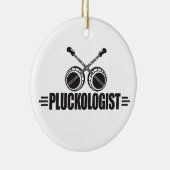 Funny Banjo Player Keramikornament (Rechts)