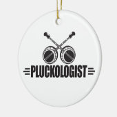 Funny Banjo Player Keramikornament (Links)