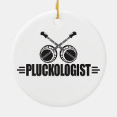 Funny Banjo Player Keramikornament (Hinten)