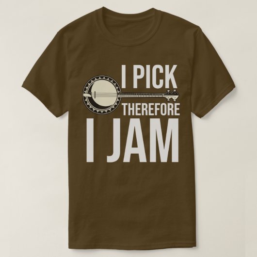 Funny Banjo Player Zitat T-Shirt (Design vorne)