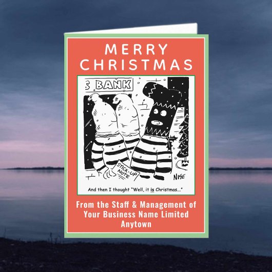 Funny Bank Robbers Weihnachten