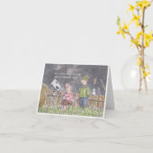 Funny Banking Grußkarte Karte (Gelbe Blume)