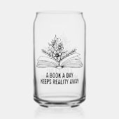 Funny Banned Book Lover Drink Can Glass Dosenglas (Rückseite)