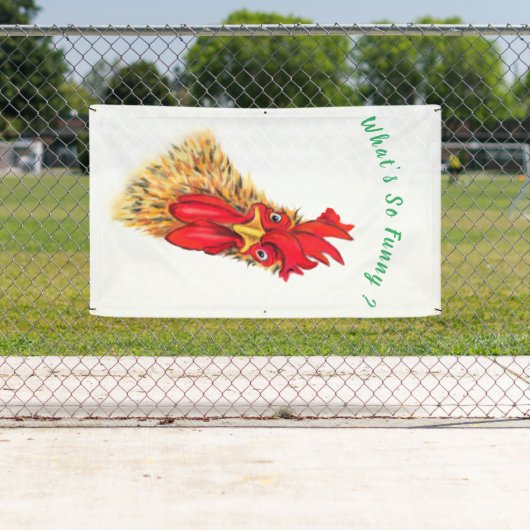 Funny Banner mit überraschendem Rooster - Benutzer (Insitu)