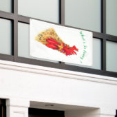 Funny Banner mit überraschendem Rooster - Benutzer (Äußeres Gebäude)