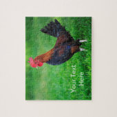 Funny Bantam Rooster Custom Puzzle (Vertikal)
