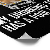 Funny Bar Drink Pool Team Beer Pool Problem Poster (Ecke)