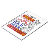 Funny Bar Exam 10 Stunden Studium Notizblock (Linke Seite)