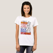 Funny Bar Exam 10 Stunden Studium T-Shirt (Vorne ganz)