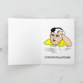Funny Bar exam gratulieren Karte (Innenseite)